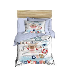 L'essentiel linge de maison PH166 Juego de Funda Nórdica para Bebé 100x150 cm | Microsatén y Algodón 100%